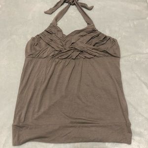 The Limited Halter Top - Rouched Neck